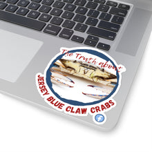 Load image into Gallery viewer, The Truth About Jersey Blue Claw Crab Kiss-Cut Stickers
