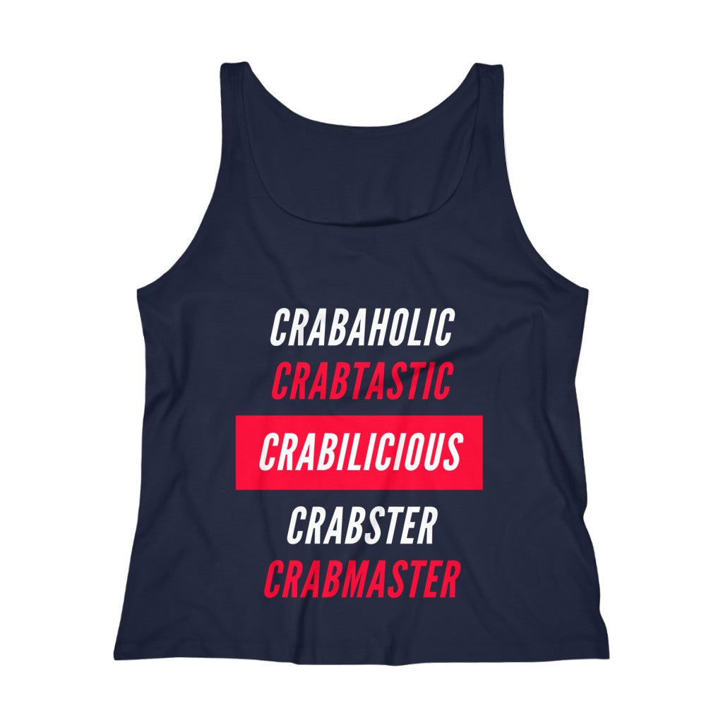 Crabaholic Women's Relaxed Jersey Tank Top - Multiple Colors Available