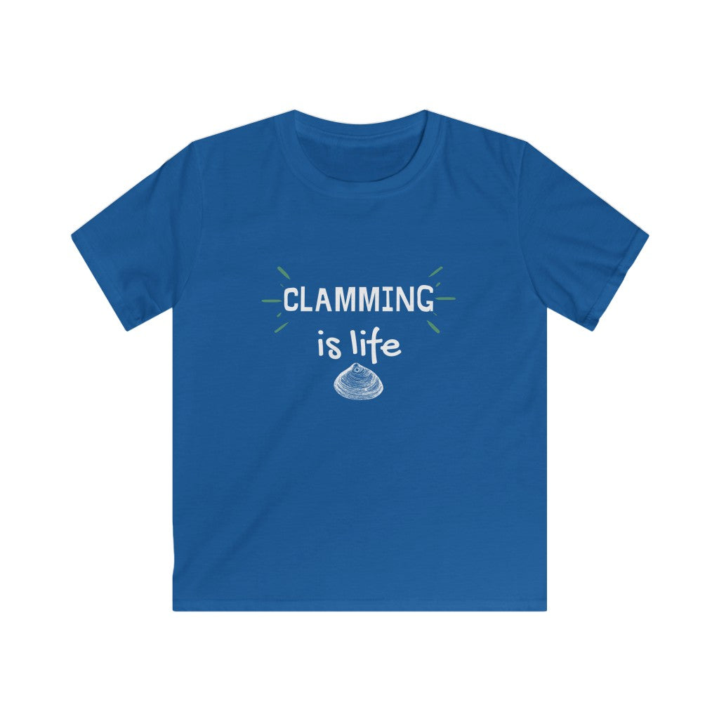 Clamming is Life Kids Softstyle Tee - Multiple Colors Available