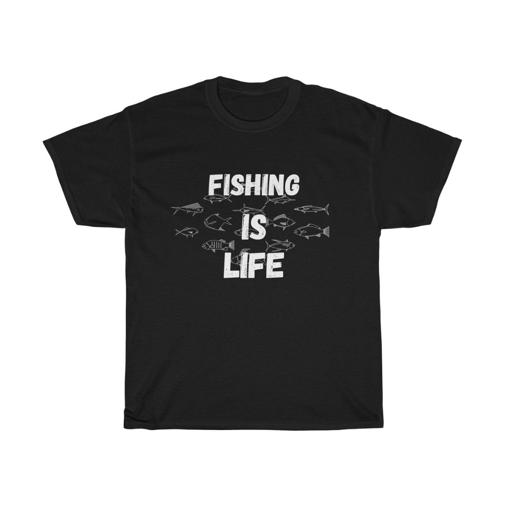 Fishing is Life Unisex Heavy Cotton Tee - Multiple Colors Available