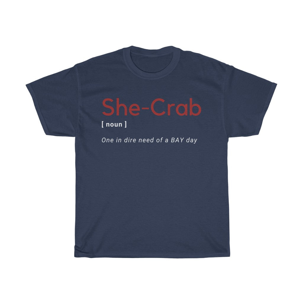 She-Crab Unisex Heavy Cotton Tee - Multiple Colors Available