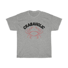 Load image into Gallery viewer, Crabaholic Unisex Heavy Cotton Tee - Multiple Colors Available
