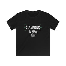 Load image into Gallery viewer, Clamming is Life Kids Softstyle Tee - Multiple Colors Available
