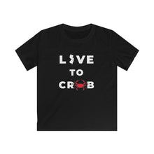 Load image into Gallery viewer, Live to Crab Kids Softstyle Tee - Multiple Colors Available
