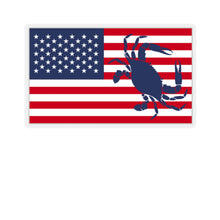 Load image into Gallery viewer, Crab Flag Kiss-Cut Stickers
