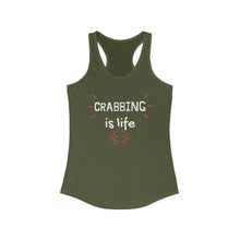 Load image into Gallery viewer, Crabbing is life Crew Women&#39;s Ideal Racerback Tank
