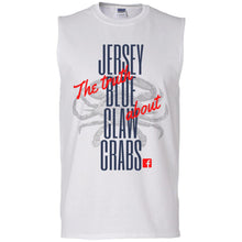 Load image into Gallery viewer, The Truth About Jersey Blue Claw Crabs - Men&#39;s Ultra Cotton Sleeveless T-Shirt
