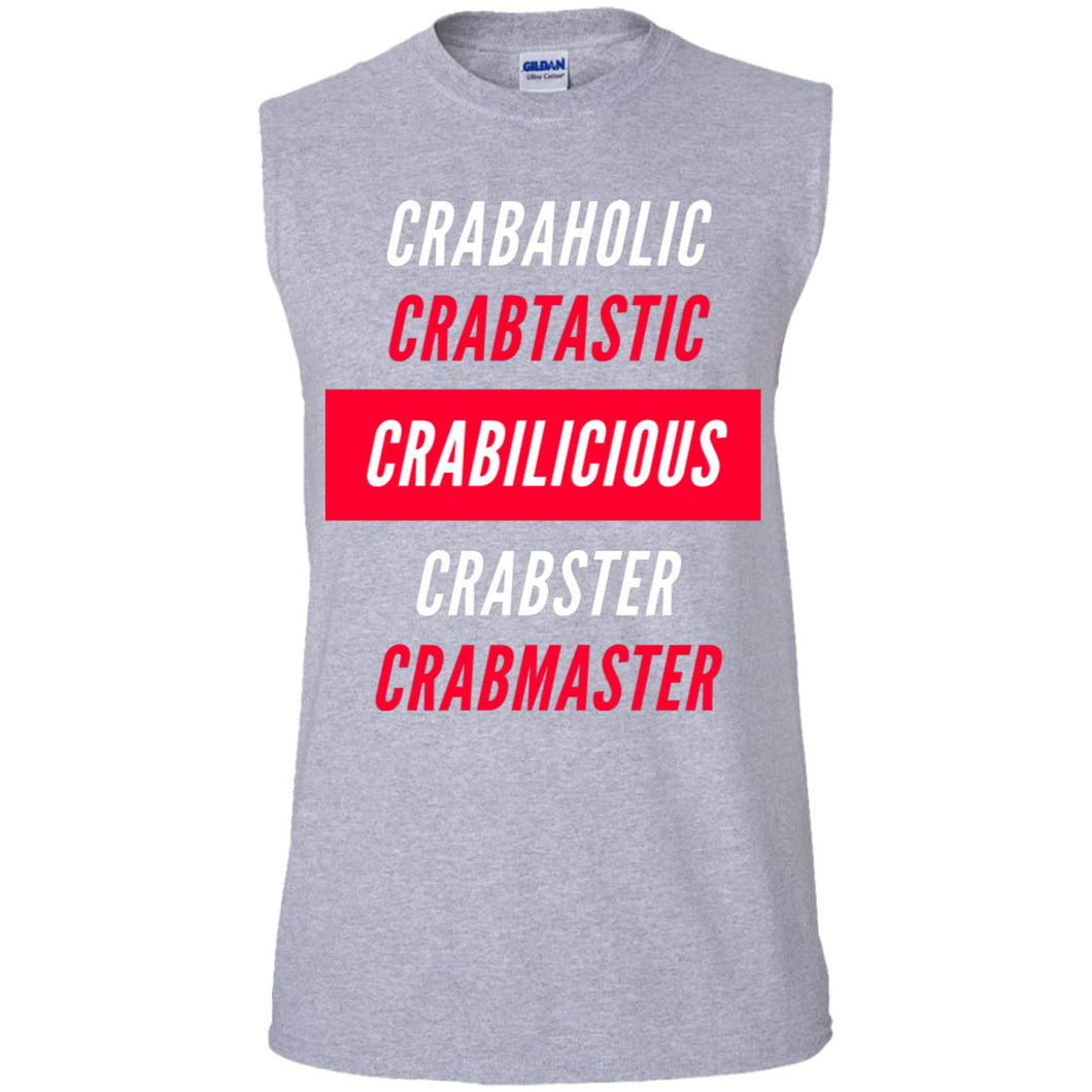 Crabaholic Men's Ultra Cotton Sleeveless T-Shirt