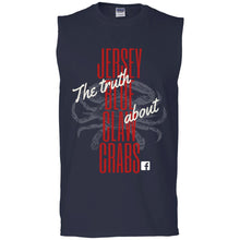 Load image into Gallery viewer, The Truth About Jersey Blue Claw Crabs - Men&#39;s Ultra Cotton Sleeveless T-Shirt
