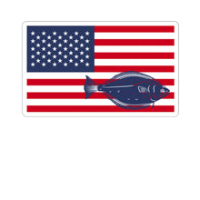 Load image into Gallery viewer, Flounder Flag Kiss-Cut Stickers
