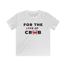 Load image into Gallery viewer, For the Love of Crab Kids Softstyle Tee - Multiple Colors Available
