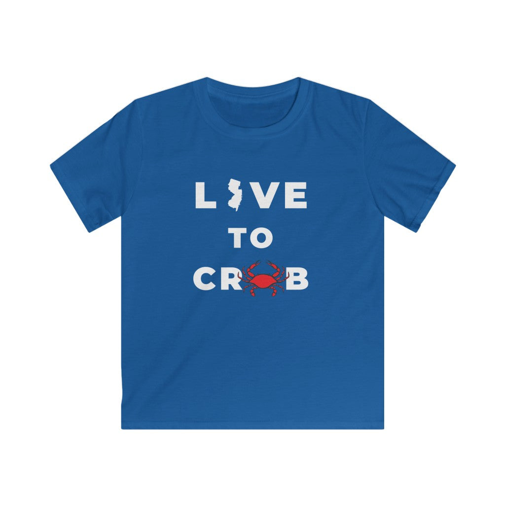 Live to Crab Kids Softstyle Tee - Multiple Colors Available