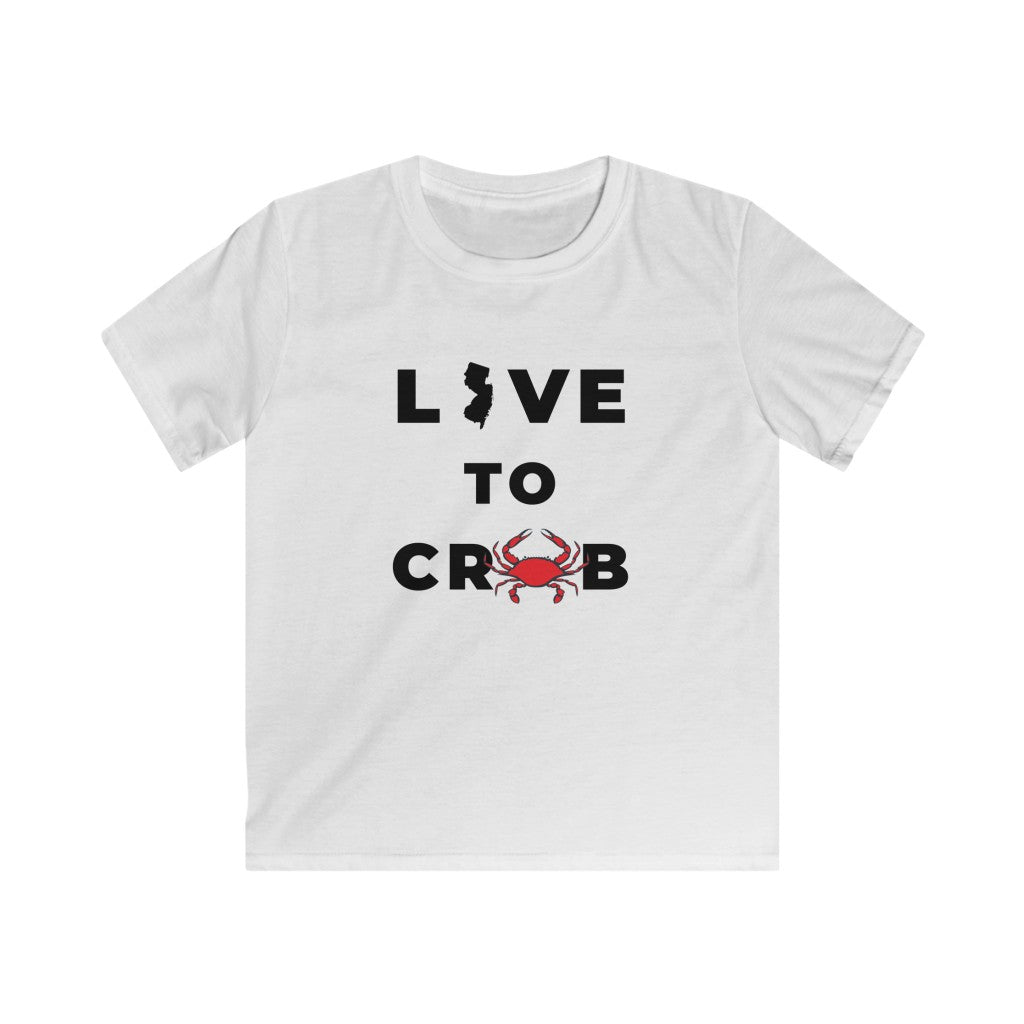 Live to Crab Kids Softstyle Tee - Multiple Colors Available