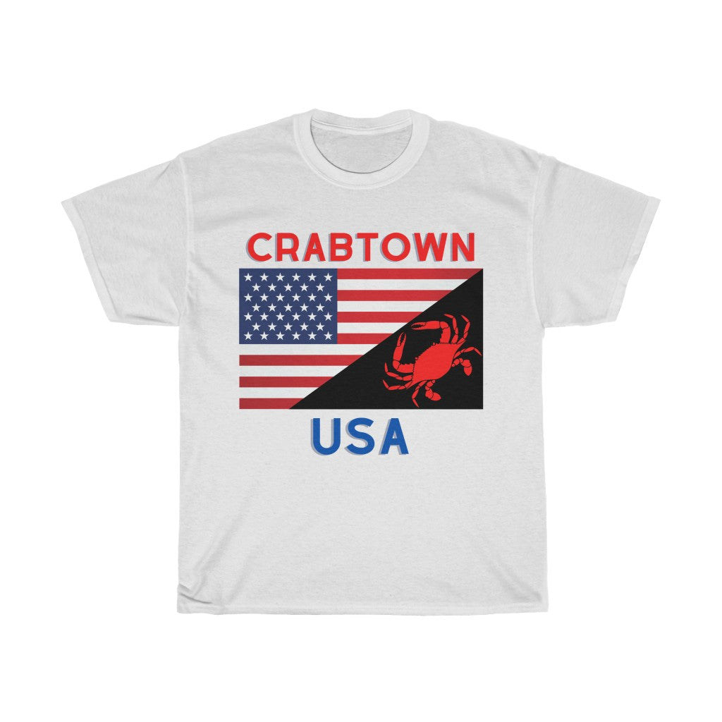 Crabtown USA Unisex Heavy Cotton Tee - Multiple Colors Available